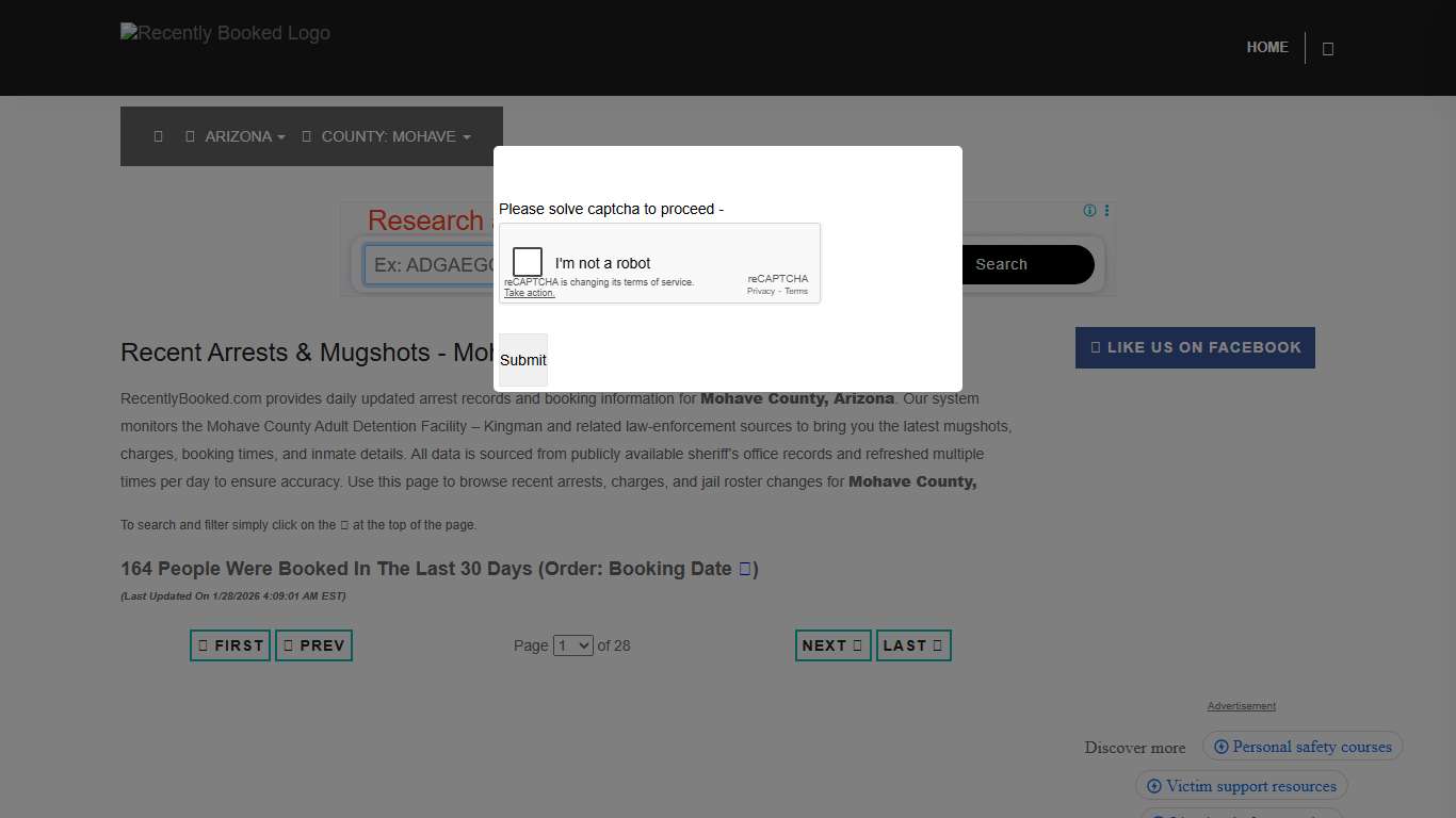 Mohave County, Arizona Mugshots RecentlyBooked.com
